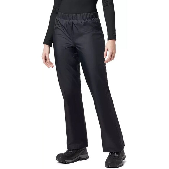Columbia Storm Surge Omni Tech Rain Pants Womens 2X Black Waterproof Breathable - Picture 1 of 11